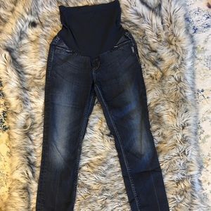 Silver maternity jeans